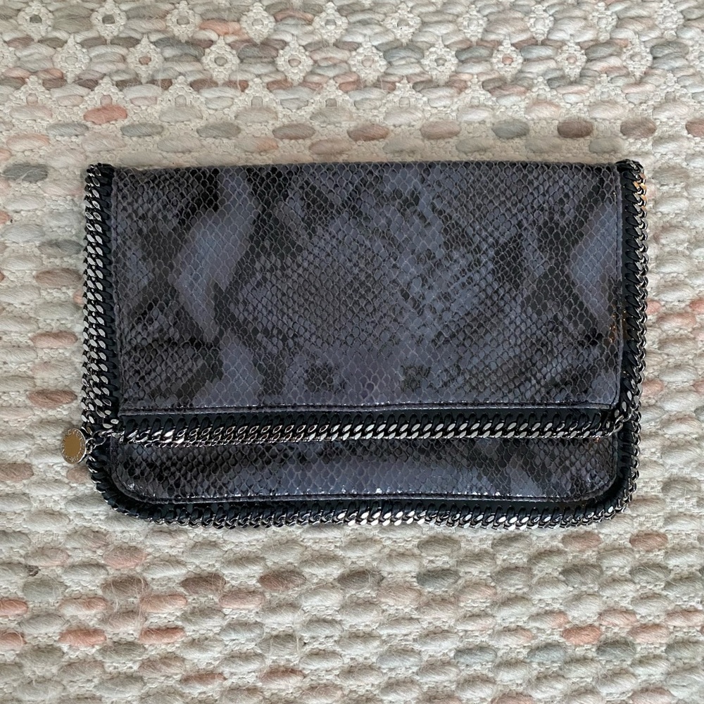 Stella McCartney Faux Python Falabella Clutch